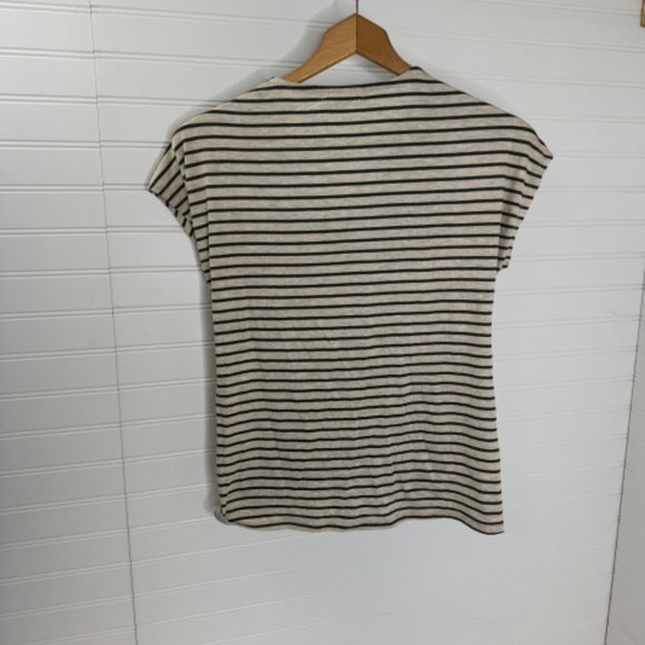 NEW Nine Britton Cowl Neck Twist Hem Knit Top Off White XS - Picture 4 of 6